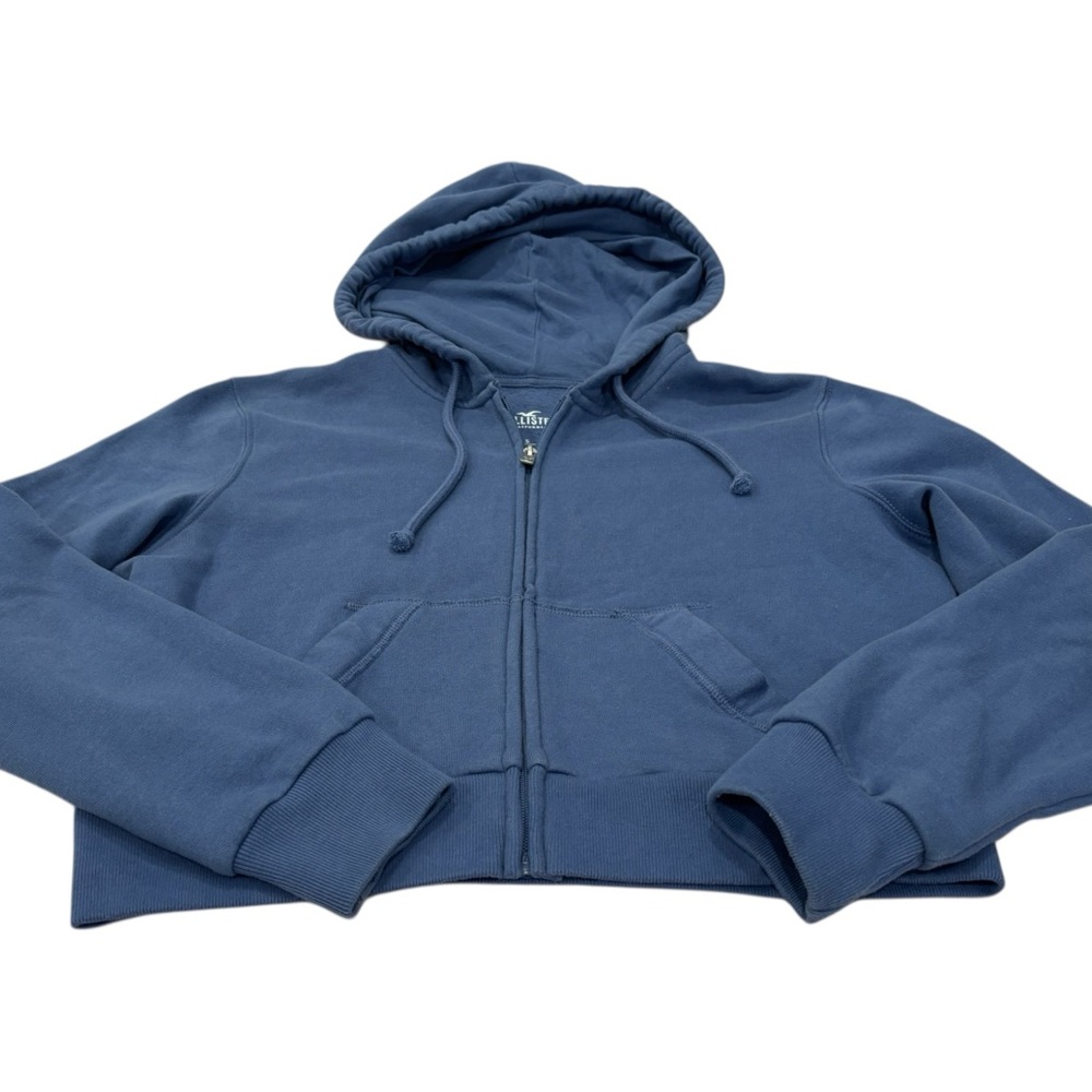 Small Hollister Blue Zip-Up Hoodie